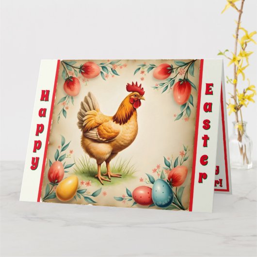 Vakantie  Easter Trendy Collectie Kaart (Gele Bloem)