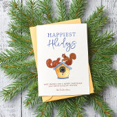 Vakantie Eekhoorns Foto Collage Kerst Kaart