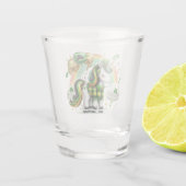 Vakantie Eenhoorn Shot Glas (Achterkant)