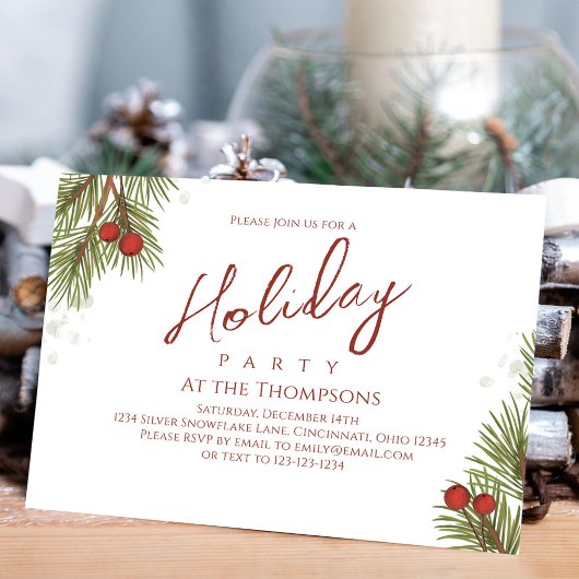 Vakantie Eenvoudige kalligrafie Script groen besse Kaart