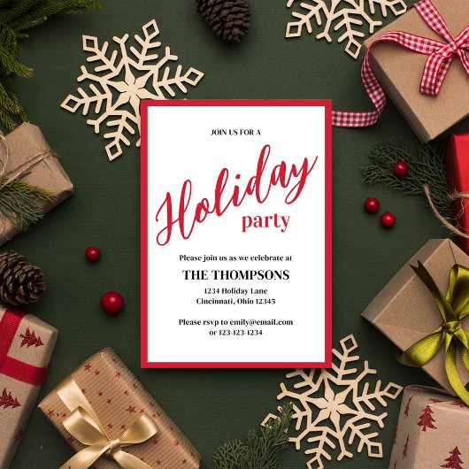 Vakantie Eenvoudige Schattigee kalligrafie Script  Kaart