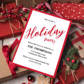 Vakantie Eenvoudige Schattigee kalligrafie Script  Kaart