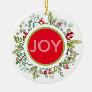 Vakantie eenvoudige Waterverf met  Cera Keramisch Ornament