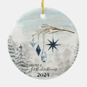 Vakantie Eerste Kerstboom Decoratie (Achterkant)