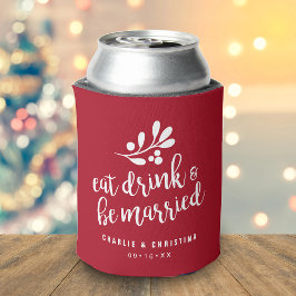 Vakantie Eet Drink en Wees Getrouwd Rood Blikjeskoeler
