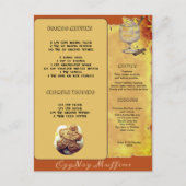 VAKANTIE EIERPUNTS MUFFIN RECEPT | BRIEFKAART (Voorkant)