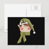 Vakantie Elf T-shirts en geschenken Feestdagenkaart (Voorkant / Achterkant)