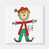 Vakantie Elf T-shirts en geschenken Magneet (Voorkant)