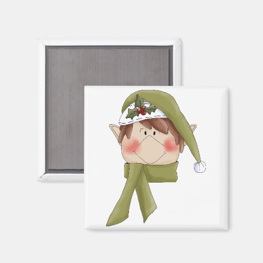 Vakantie Elf T-shirts en geschenken Magneet (Voorkant / Achterkant)