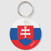 Vakantie, embleem en sport in Slowakije Sleutelhanger (Voorkant)