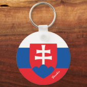 Vakantie, embleem en sport in Slowakije Sleutelhanger (Achterkant)
