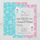 Vakantie en Baby van feestdag onthullen partijpoli Kaart (Voorkant / Achterkant)