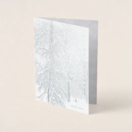 Vakantie en eenvoudige genoegens folie kaart