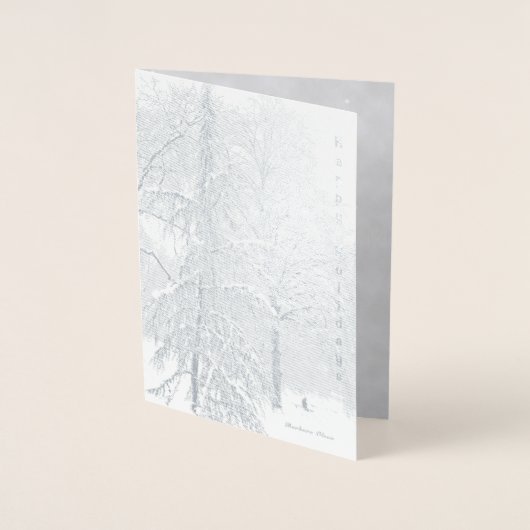 Vakantie en eenvoudige genoegens folie kaart (Voorkant)