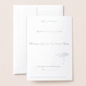 Vakantie en eenvoudige genoegens folie kaart (Met envelop)