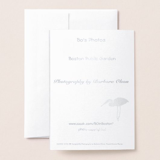 Vakantie en eenvoudige genoegens folie kaart (Met envelop)