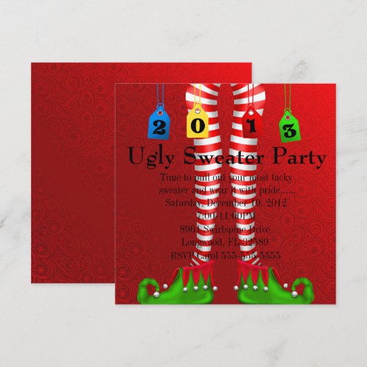 Vakantie en feestdag kaart (Voorkant / Achterkant)