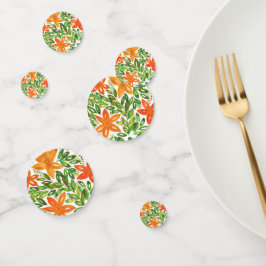 Vakantie en handbediende bloemen confetti