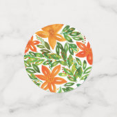 Vakantie en handbediende bloemen confetti (Kleine voorkant)