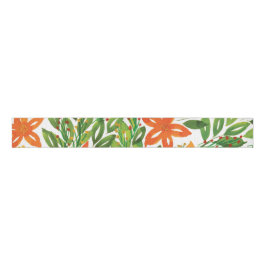 Vakantie en handbediende bloemen grosgrain lint