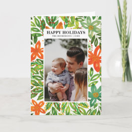 Vakantie en handmatige Wenskaarten met vloerbedekk Feestdagen Kaart