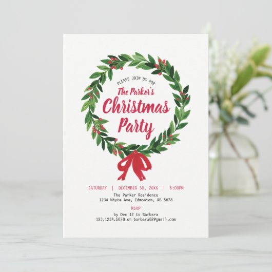 Vakantie en kerstfeest Kaart (Staand voorkant)