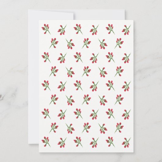 Vakantie en kerstfeest Kaart (Achterkant)