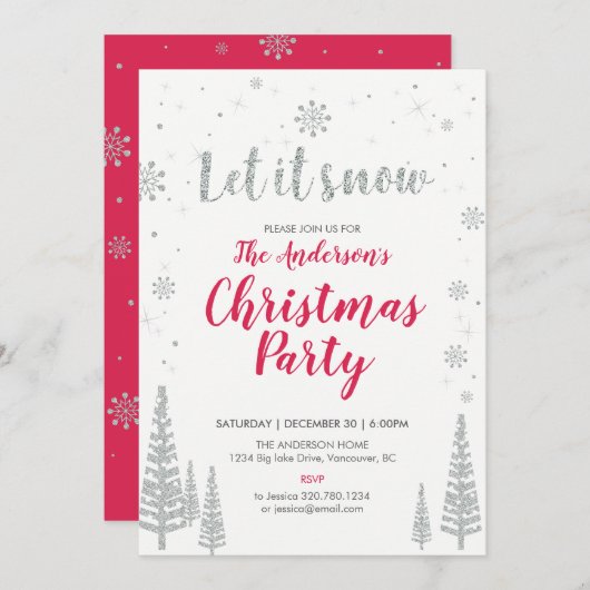 Vakantie en kerstfeest Kaart (Voorkant / Achterkant)