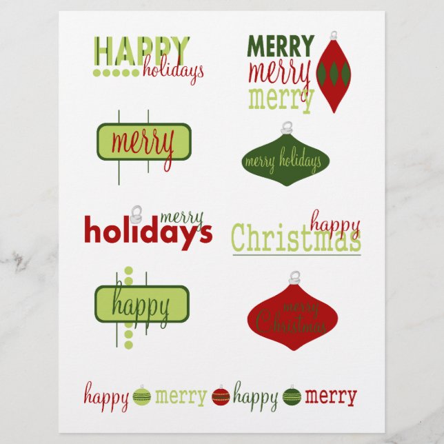 Vakantie en kerstteksten (Voorkant)