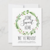 Vakantie en nieuwe aankondiging thuis (Voorkant)