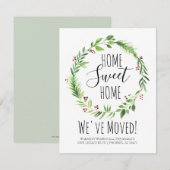 Vakantie en nieuwe aankondiging thuis (Voorkant / Achterkant)