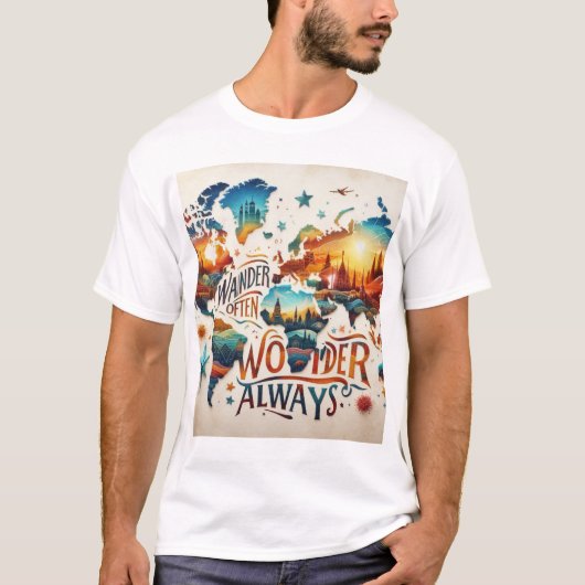 Vakantie en reizen t-shirt (Voorkant)