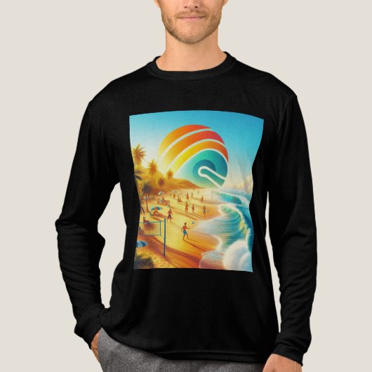 Vakantie en reizen Tri-Blend shirt (Voorkant volledig)