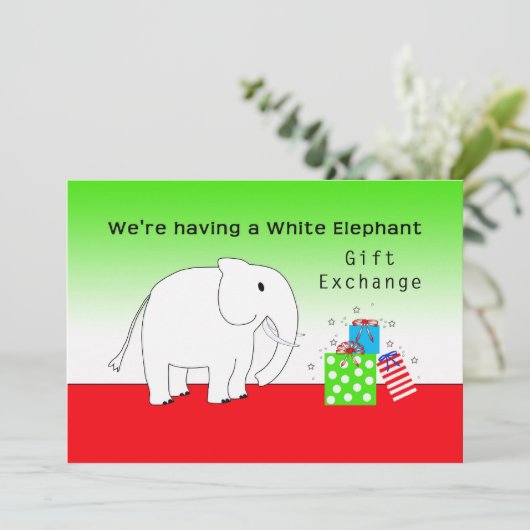 Vakantie en uitnodiging tot uitwisseling van cadea (Staand voorkant)