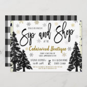 Vakantie en winkeluitnodiging kaart (Voorkant / Achterkant)