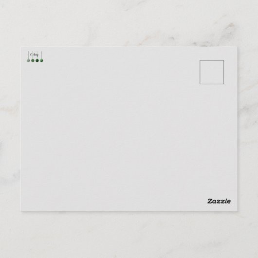 Vakantie engel briefkaart (Achterkant)