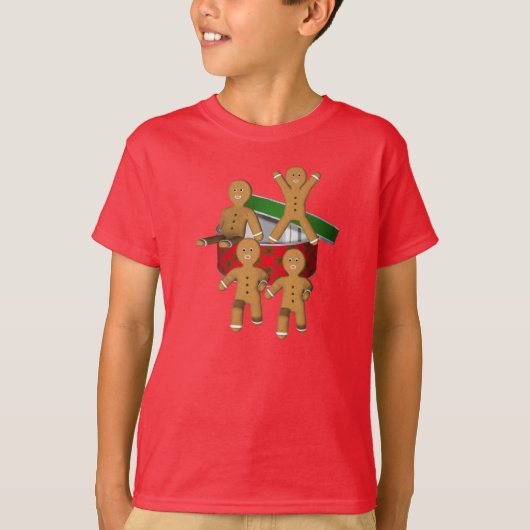 Vakantie Escaping Gingerbrood Cookies Cute T-shirt (Voorkant)