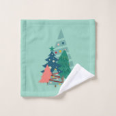 Vakantie Evergreens Design Bad Handdoek (Wasdoekje)