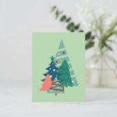 Vakantie Evergreens Design Briefkaart (Staand voorkant)