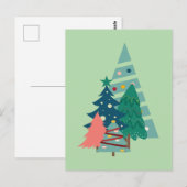 Vakantie Evergreens Design Briefkaart (Voorkant / Achterkant)