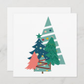 Vakantie Evergreens Design Feestdagenkaart (Voorkant / Achterkant)