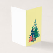 Vakantie Evergreens Design Kaart (Buitenkant)