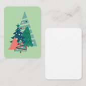 Vakantie Evergreens Design Notitiekaartje (Voorkant / Achterkant)