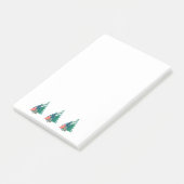 Vakantie Evergreens Design Post-it® Notes (Schuin)