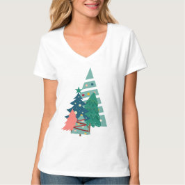 Vakantie Evergreens Design T-shirt