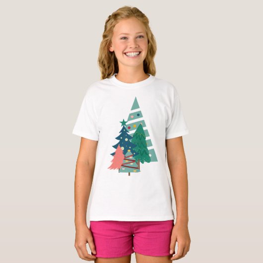 Vakantie Evergreens Design T-shirt (Voorkant volledig)