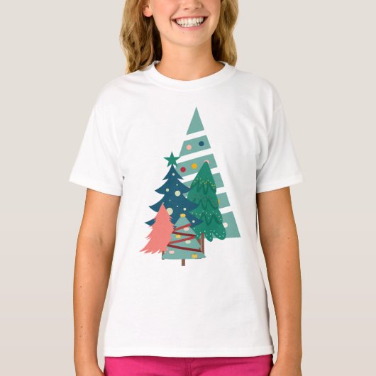 Vakantie Evergreens Design T-shirt (Voorkant)