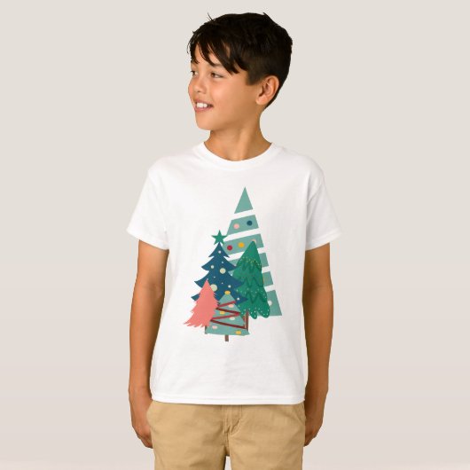 Vakantie Evergreens Design T-shirt (Voorkant volledig)