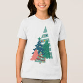 Vakantie Evergreens Design Tri-Blend Shirt (Voorkant)