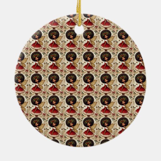 Vakantie Fairy of Joy Keramisch Ornament (Achterkant)